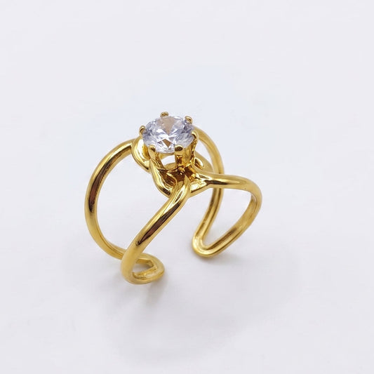Nova Swirl Ring | Adjustable