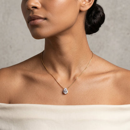 Pear-Cut Diamond Pendant