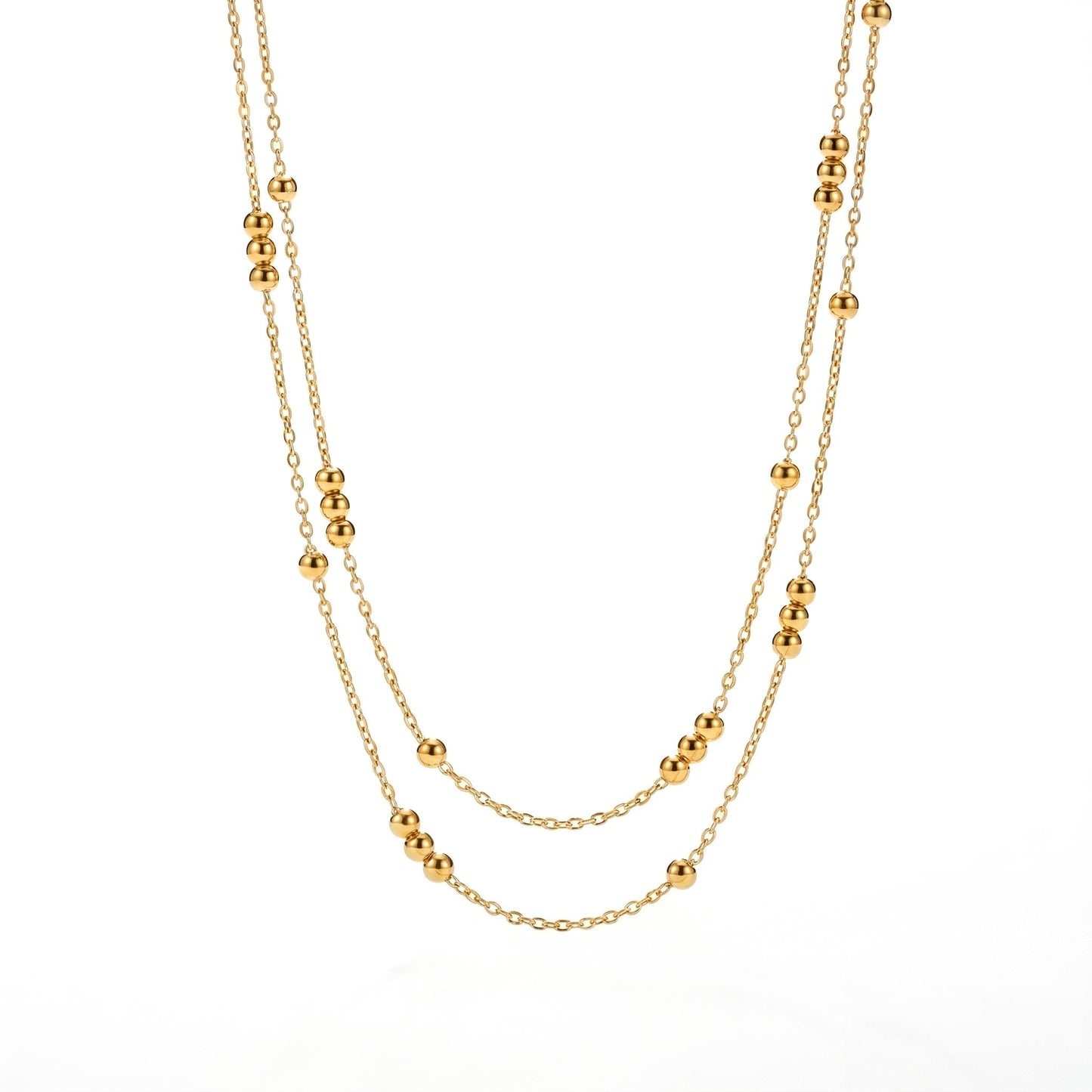 2 ROWS DORIKA BULK NECKLACE