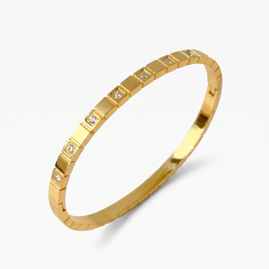 Diamond  Ice Cube Bangle