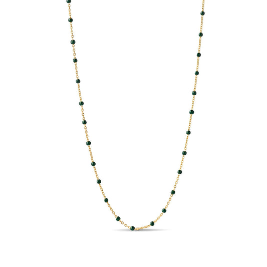 Enamel Beaded Necklace | Stainless Steel
