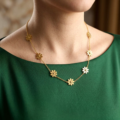 Golden Petal Necklace